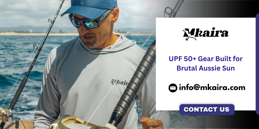 Looking for custom UPF 50 shirts? Contact Mkaira to design premium crew-ready fishing apparel built for extreme Australian sun and offshore conditions.